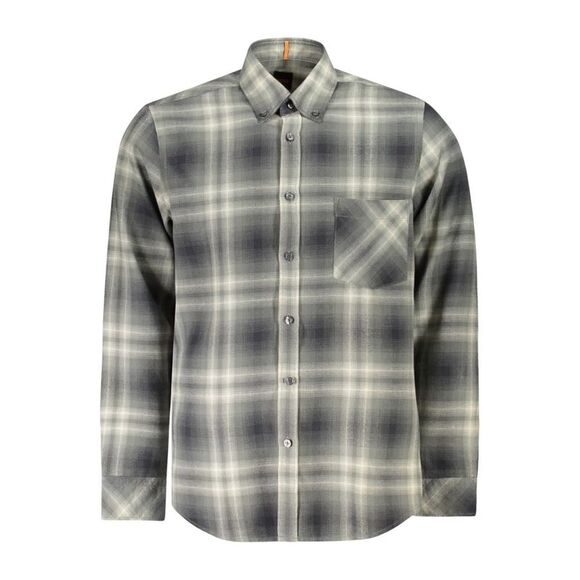 Hugo Boss Verde Cotton Men Men's Shirt